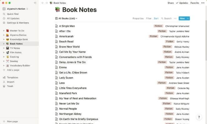 Book Notes on Notion