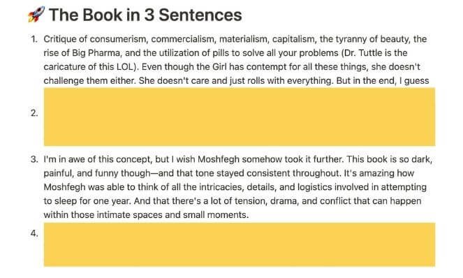 The Book in 3 Sentences